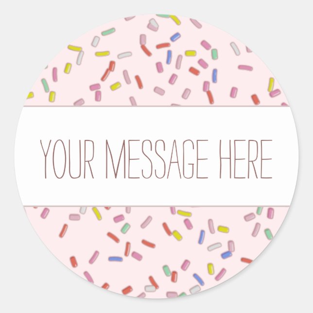 Sprinkles Personalizable Sticker (Front)