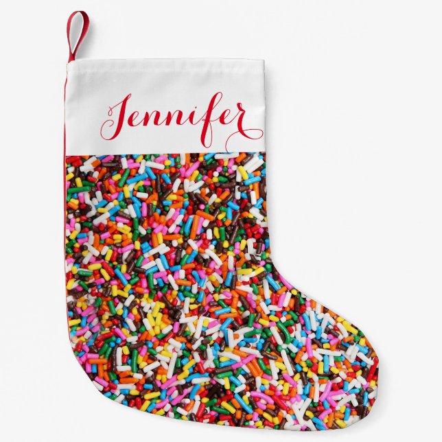 Sprinkles Personalized Christmas Stocking (Front)