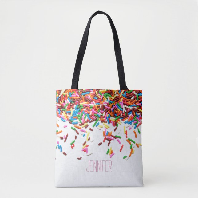 Sprinkles Personalized Tote Bag (Front)