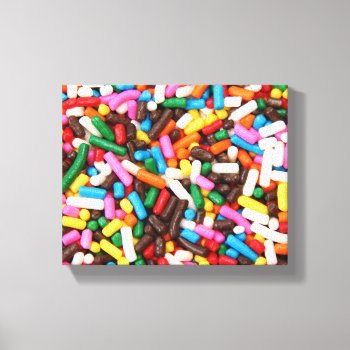 Sprinkles Wrapped Canvas by CarriesCamera at Zazzle