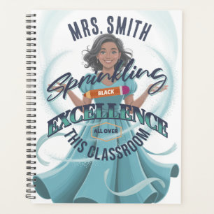 Sprinkling Black Excellence Custom Planner