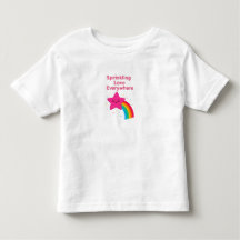 Sprinkling Love Everywhere Star – Cute Toddler Gir