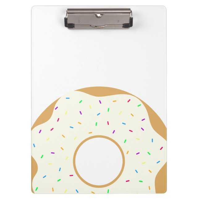 Sprinkly Donut Clipboard (Front)