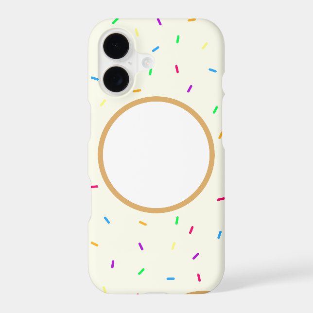 Sprinkly Donut Iphone Case (Back)