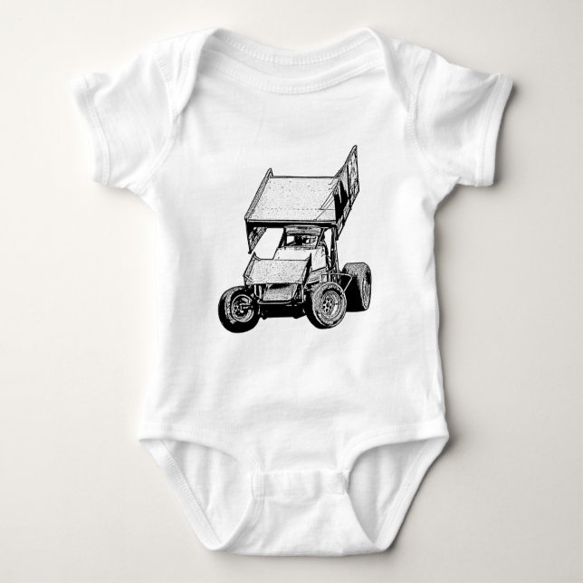 Sprint Car 1 Baby Bodysuit (Front)