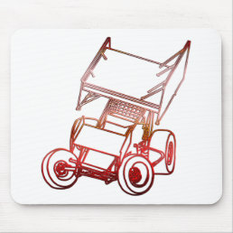 Sprint Car Skewed/Sunset Mouse Pad