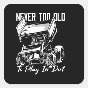 Sprint Car Square Sticker