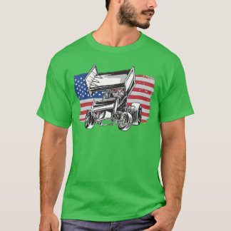 Sprint Racing USA Flag T-Shirt