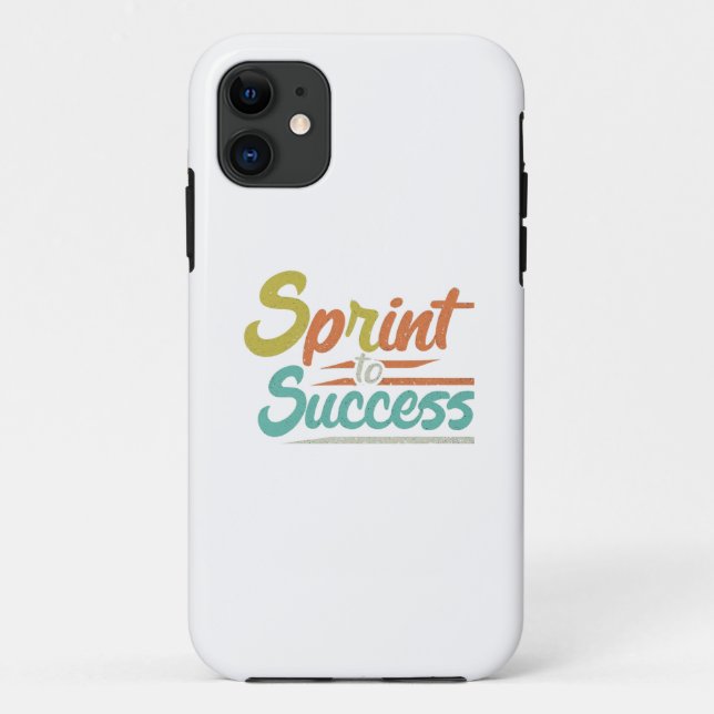 Sprint to Success Case-Mate iPhone Case (Back)