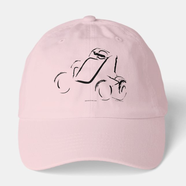 Sprintcar 01 Black on Pink Hat (Front)