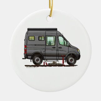 Sprinter Camper Van RV happy camper Ceramic Ornament