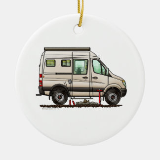 Sprinter Camper Van RV happy camper Ceramic Ornament