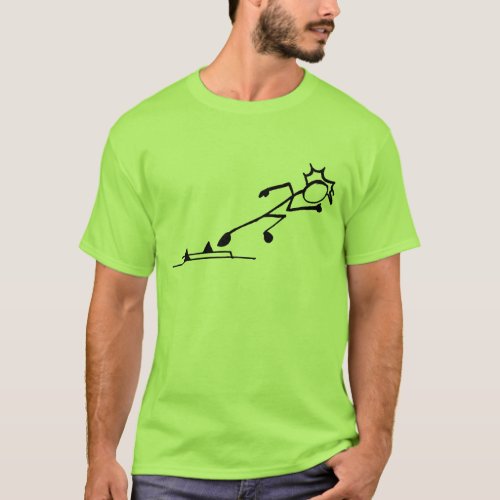 Sprinter Stickman Track and Field T_Shirt