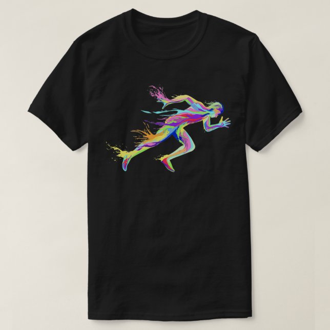Sprinter track and field sprint runner sport 5 T-Shirt (Design Front)