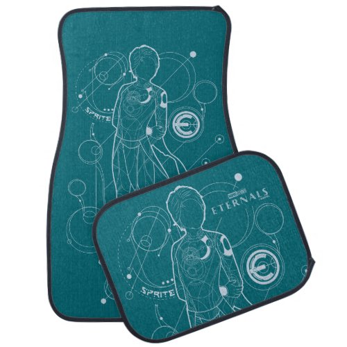 Sprite Astrometry Outline Car Floor Mat