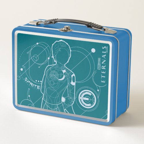 Sprite Astrometry Outline Metal Lunch Box