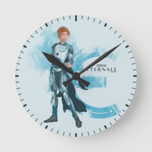 Sprite Brushed Illustration Round Clock