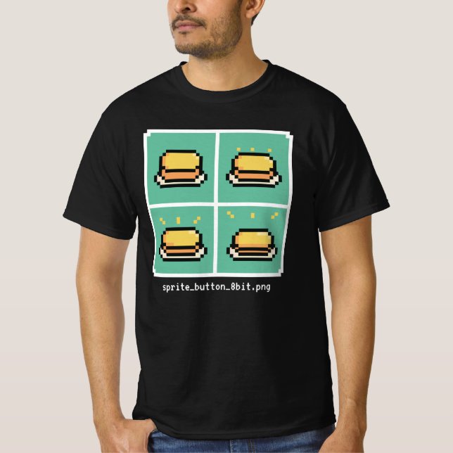 sprite_button_8bit.png T-Shirt (Front)