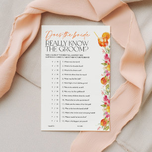 Spritz Citrus Bridal Shower Games Bride Know Groom