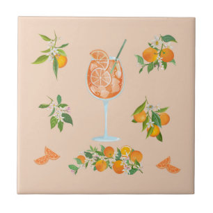 Spritz Summer Birthday Ceramic Tile