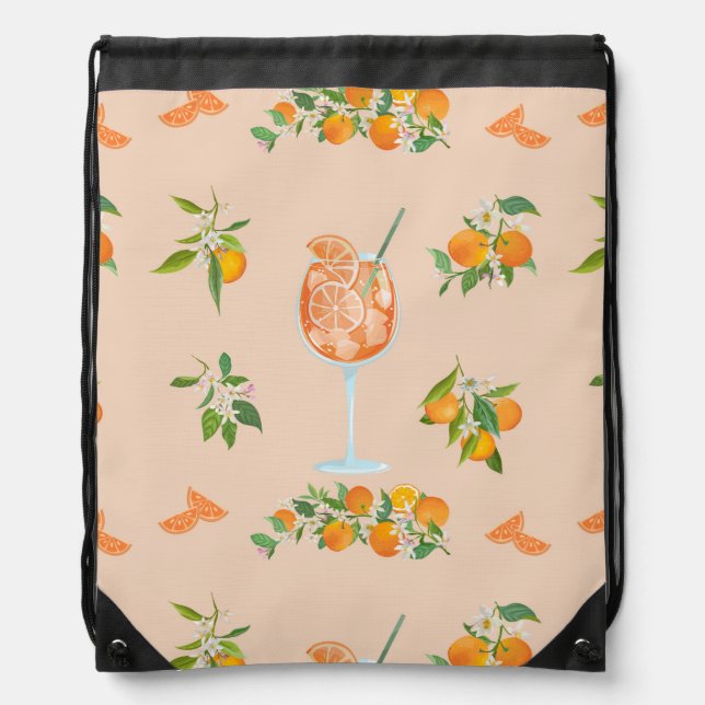 Spritz Summer Birthday Drawstring Bag (Front)