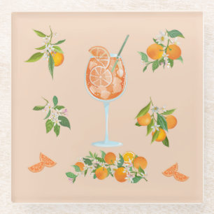 Spritz Summer Birthday Glass Coaster