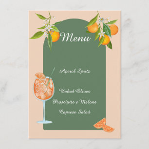 Spritz Summer Birthday Menu