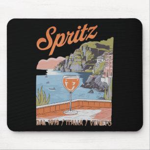 Spritz Veneto Italia Vintage Orange Wine Tail 3  Mouse Pad