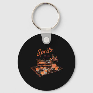 Spritz Veneto Italia Vintage Orange Wine Tail  Keychain