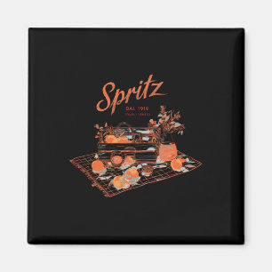 Spritz Veneto Italia Vintage Orange Wine Tail Magnet