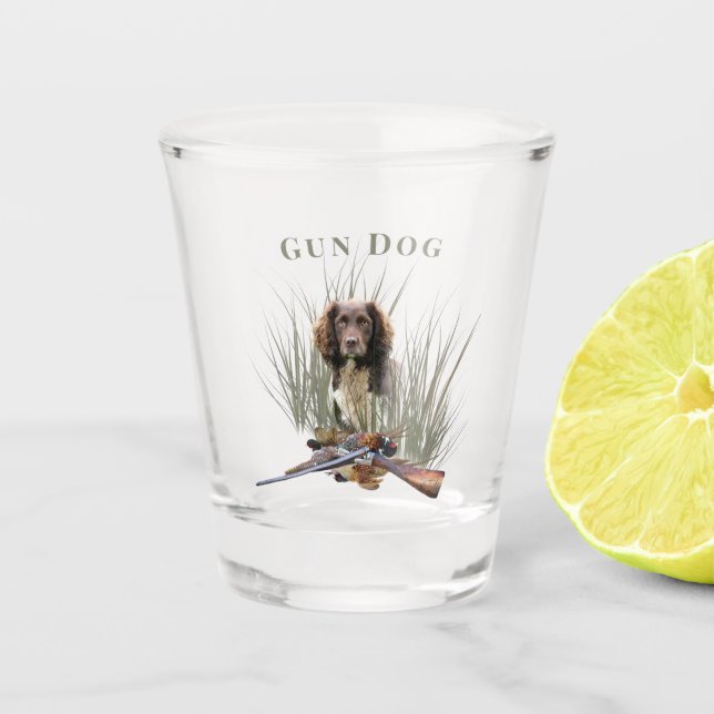 Sprocker Spaniel  Shot Glass (Front)