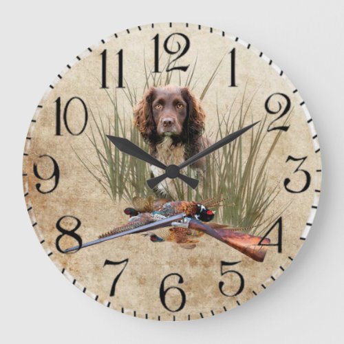 Sprocker Spaniel Tapestry Poster Triptych Acrylic  Large Clock