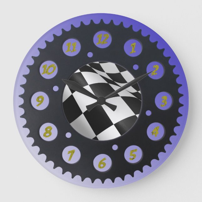 SPROCKET WALL CLOCKS. LARGE CLOCK (Front)