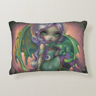 Sprout Dragonling Throw Pillow 