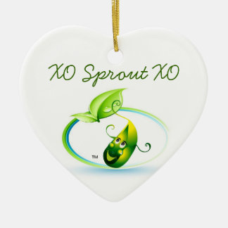 Sprout Heart By Pâtisseries Poétique de Muse Ceramic Ornament