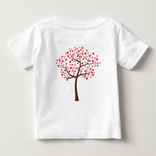 Sprout love with our adorable Love Tree Baby T_Shirt