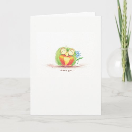 Sprout Thank You greeting card