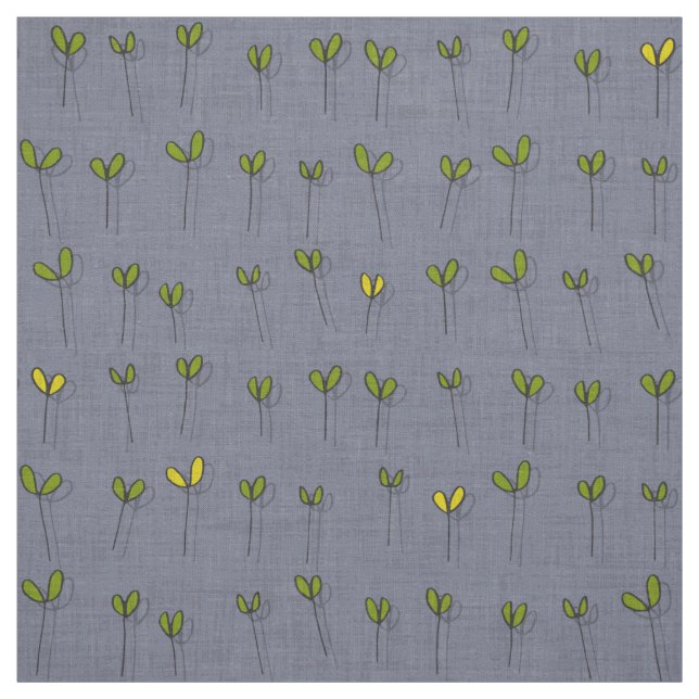 sprouts amethyst fabric (Swatch)