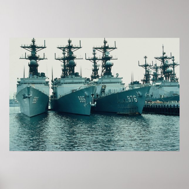 Spruance class destroyers, NAV STA, San Diego, Cal Poster (Front)