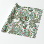 Spruce branches and omella Christmas pattern Wrapping Paper<br><div class="desc">Packaging is just as important as a gift. Large selection of original designs.</div>