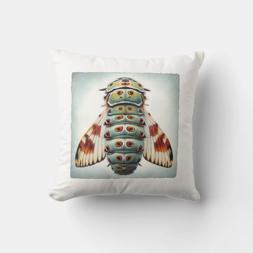 Spruce Budworm 040624IREF113 _ Watercolor Throw Pillow