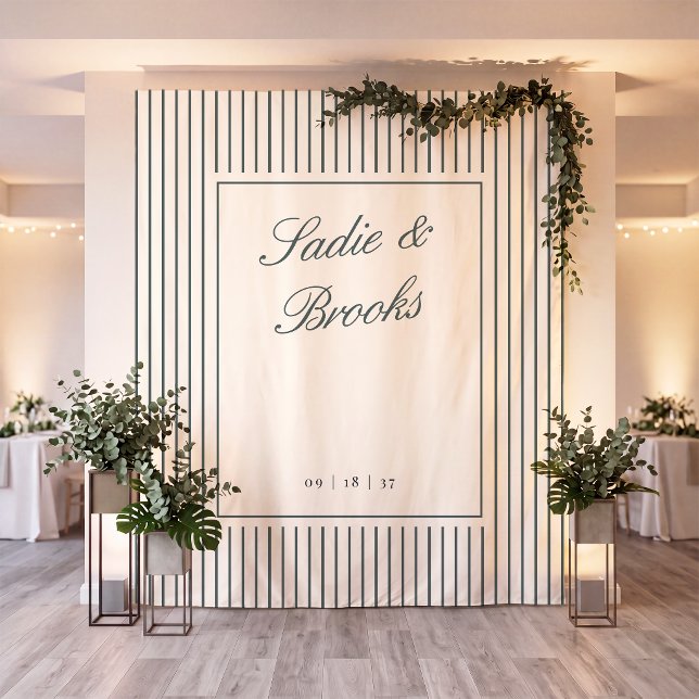 Spruce Classic Pinstripe Wedding Backdrop (Creator Uploaded)