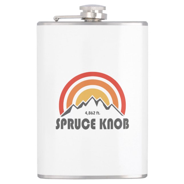 Spruce Knob Flask (Front)