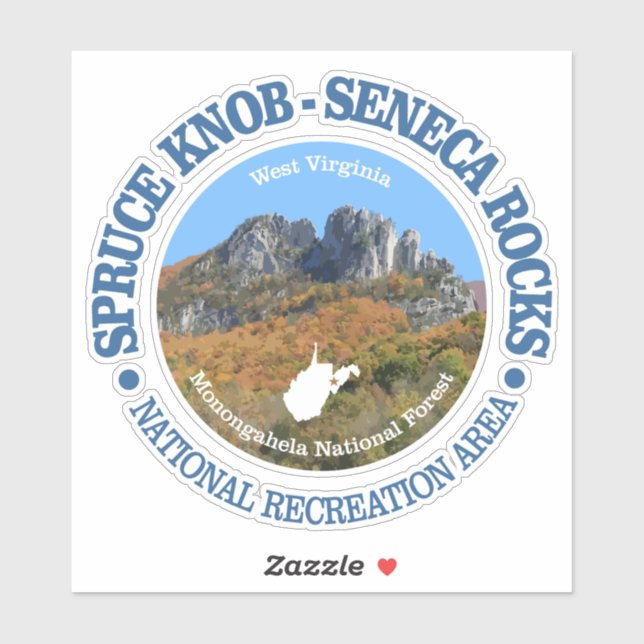 Spruce Knob - Seneca Rocks NRA Sticker (Sheet)