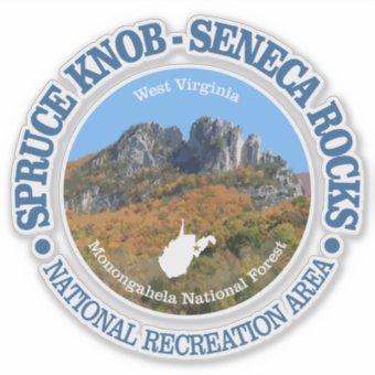 Spruce Knob - Seneca Rocks NRA Sticker | Zazzle