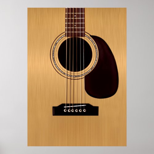 Spruce Top Acoustic Guitar Poster