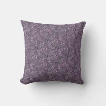 Spruce Tree In Purple Nature Pattern Throw Pillow by SmilinEyesTreasures at Zazzle