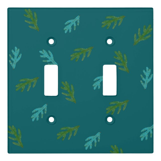 Spruce Twigs Green Forest Woodsy Fragrance Light Switch Cover (Front)