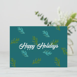 Spruce Twigs - Scent of a Forest Happy Holiday Card