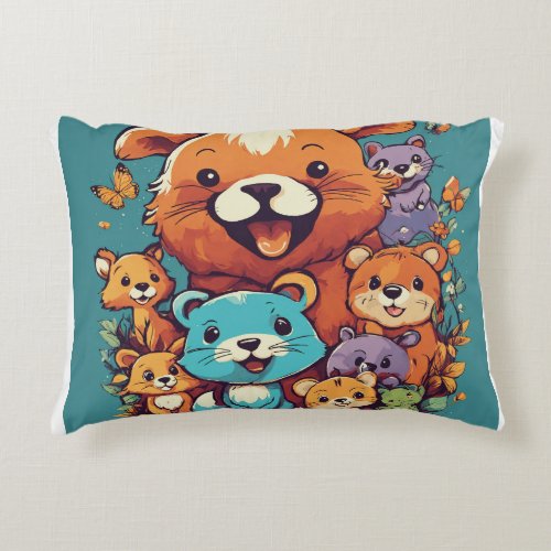Spruce Up Your Space with Our Cartoon AccentPillow Accent Pillow